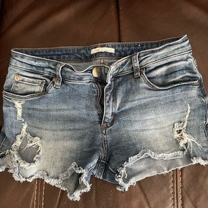 STS BLUE distressed jean shorts size 27